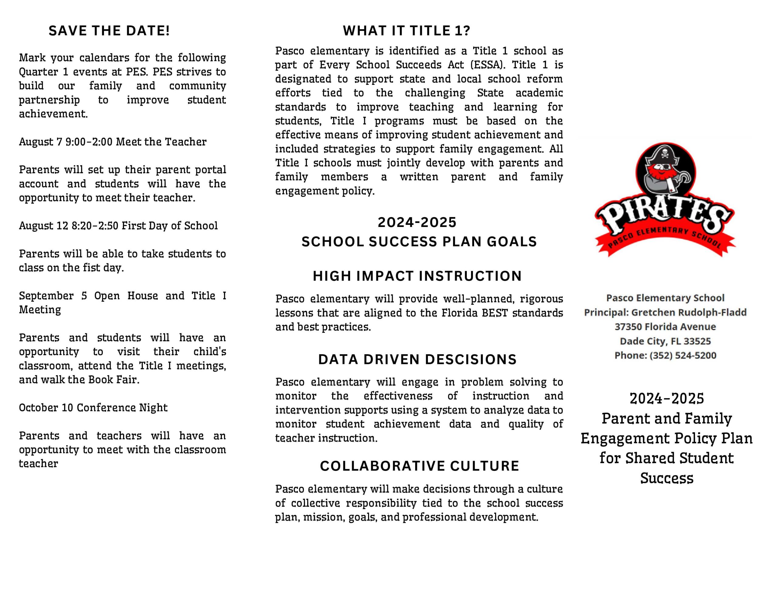 <p>Parent and Family Engagement plan part 1</p>